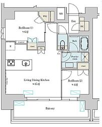 間取図画像 2LDK