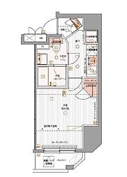 パティーナ上野 1Kの間取図画像
