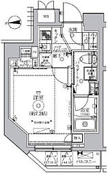 レアライズ浅草4 1Kの間取図画像
