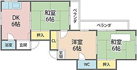 コーポ春日野 305Ｂ ｜ 福井県坂井市春江町千歩寺35-1-6（賃貸マンション3DK・3階・60.00㎡） その2