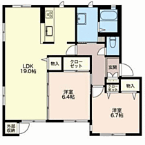 リヴェールII 102 ｜ 福井県あわら市舟津9－37（賃貸マンション2LDK・1階・73.72㎡） その2