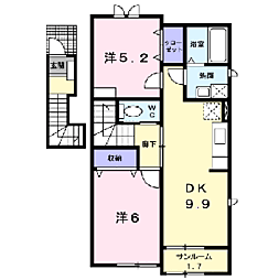 ヴィラ・ガ−デン G 2階