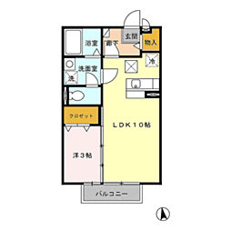 ブロケードリバー B 1階