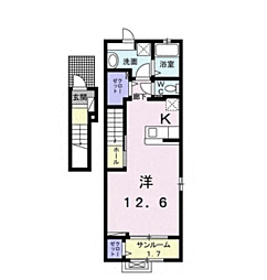 ビレッジハイマウンテン ワンルームの間取図画像