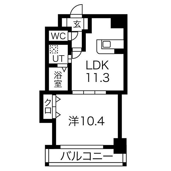 プロビデンス葵タワー 602｜愛知県名古屋市東区葵２丁目(賃貸マンション1LDK・6階・46.36㎡)の写真 その2