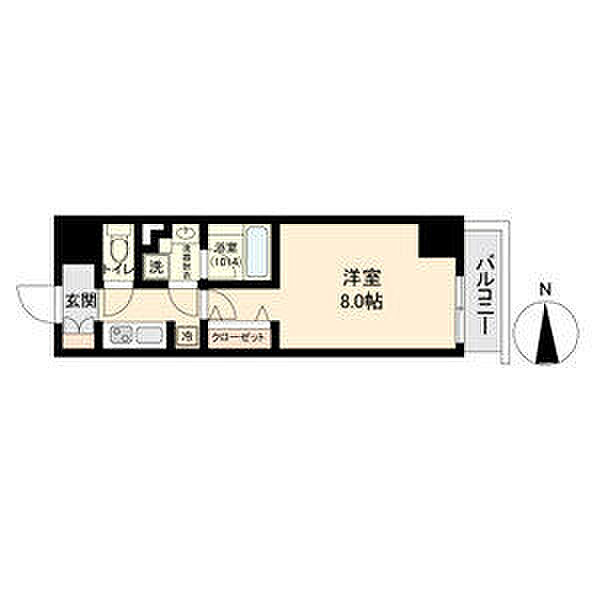 ブランシエスタ金山 904｜愛知県名古屋市中区正木４丁目(賃貸マンション1K・9階・25.66㎡)の写真 その2