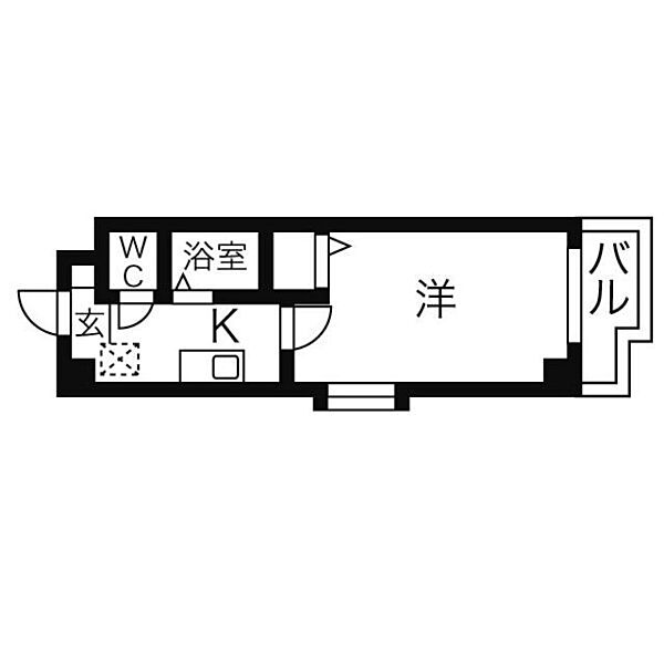 BASIC 2000 406｜愛知県名古屋市中村区上米野町２丁目(賃貸マンション1K・4階・24.08㎡)の写真 その2