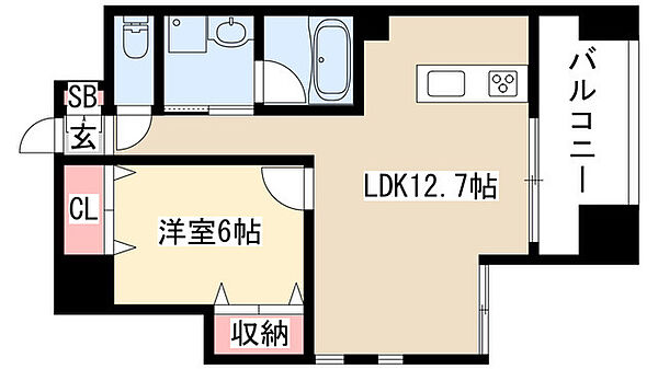 Star Heights 301｜愛知県名古屋市中区大須２丁目(賃貸マンション1LDK・3階・44.79㎡)の写真 その2