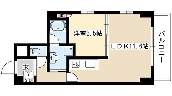 スタジオスクエア大須 307｜愛知県名古屋市中区大須１丁目(賃貸マンション1LDK・3階・42.09㎡)の写真 その2