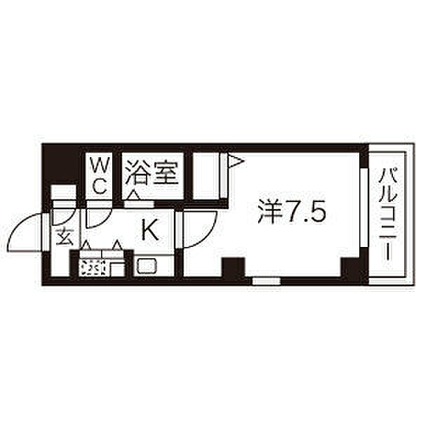 アヴァンセドミール 405｜愛知県名古屋市中区錦３丁目(賃貸マンション1K・4階・24.00㎡)の写真 その2