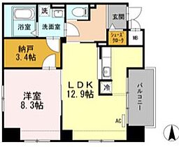 名駅アイサンメゾン 0606 ｜ 愛知県名古屋市西区名駅２丁目（賃貸マンション1LDK・6階・55.39㎡） その2