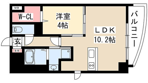 プレサンス栄ラグジュ 301｜愛知県名古屋市中区新栄１丁目(賃貸マンション1LDK・3階・35.80㎡)の写真 その2