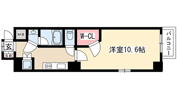 エスペランサみずの 801｜愛知県名古屋市東区大幸４丁目(賃貸マンション1K・8階・32.55㎡)の写真 その2