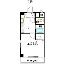 レージュ　ウエスト 103 ｜ 愛知県名古屋市西区山木１丁目（賃貸マンション1K・1階・24.88㎡） その2