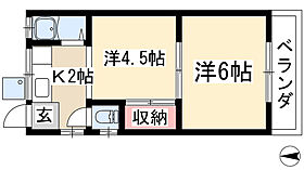 ハイツ森 2C ｜ 愛知県長久手市岩作高山（賃貸アパート2K・2階・27.22㎡） その2