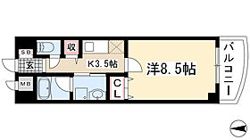 リバーサイド今尻 208 ｜ 愛知県名古屋市守山区今尻町（賃貸マンション1K・2階・35.50㎡） その2