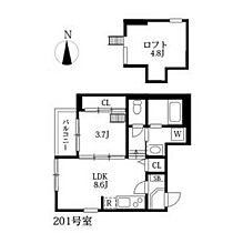 ハーモニーテラス二番VII 201 ｜ 愛知県名古屋市熱田区二番２丁目（賃貸アパート1LDK・2階・31.86㎡） その2