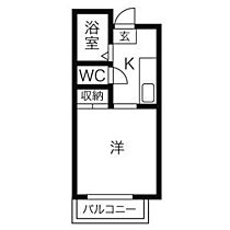 プラージュII 405 ｜ 愛知県名古屋市昭和区安田通３丁目（賃貸マンション1K・4階・19.96㎡） その2