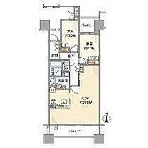 プラウド金山 1503 ｜ 愛知県名古屋市中川区尾頭橋３丁目（賃貸マンション2LDK・15階・76.37㎡） その2