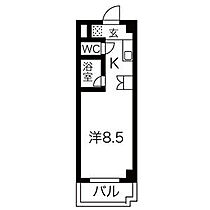 アムール虹ヶ丘 1B ｜ 愛知県名古屋市名東区にじが丘２丁目（賃貸マンション1K・1階・24.90㎡） その2