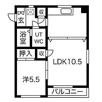 第二メゾン高安 2D ｜ 愛知県名古屋市名東区よもぎ台２丁目（賃貸マンション1LDK・2階・40.32㎡） その2