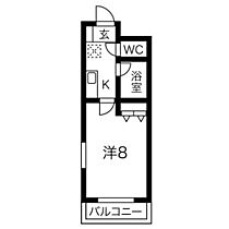 セシボンIII 305 ｜ 愛知県名古屋市西区中沼町（賃貸マンション1K・3階・24.00㎡） その2