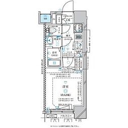 ディアレイシャス名古屋太閤通II 2階1Kの間取り