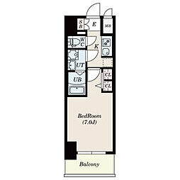 S-RESIDENCE金山三丁目 9階1Kの間取り