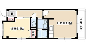 フロレアーレ香流 405 ｜ 愛知県名古屋市名東区猪子石原３丁目（賃貸マンション1LDK・4階・41.16㎡） その2