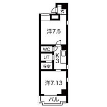 サン・笹安ビル 401 ｜ 愛知県名古屋市中村区名駅南１丁目（賃貸マンション2K・4階・40.45㎡） その2