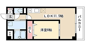 サンマール牛巻 603 ｜ 愛知県名古屋市瑞穂区牛巻町（賃貸マンション1LDK・6階・37.97㎡） その2