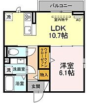 セレスティア助光　D棟 301 ｜ 愛知県名古屋市中川区助光１丁目（賃貸アパート1LDK・3階・41.29㎡） その2