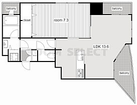 プロシード金山2 1102 ｜ 愛知県名古屋市中区金山２丁目（賃貸マンション1LDK・11階・53.36㎡） その2