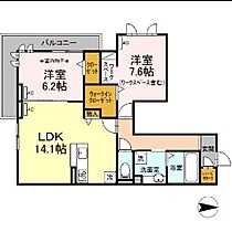 グランドゥール 202 ｜ 愛知県名古屋市瑞穂区苗代町（賃貸アパート2LDK・2階・66.90㎡） その1