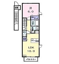 カーサ・ヴィオーラ 201 ｜ 愛知県名古屋市中川区大畑町１丁目（賃貸アパート1LDK・2階・41.98㎡） その2