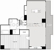 Jスクエア高岳 6B ｜ 愛知県名古屋市東区東桜１丁目（賃貸マンション1LDK・6階・60.92㎡） その2