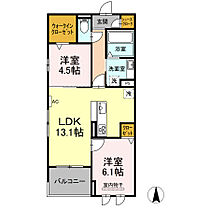 Ｄeux　Ｅtoile　Ｎine 203 ｜ 愛知県名古屋市中川区供米田２丁目（賃貸アパート2LDK・2階・57.81㎡） その1