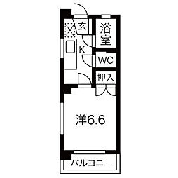 間取図画像 1K