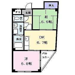 間取図画像 2DK