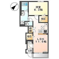 間取図画像 1LDK