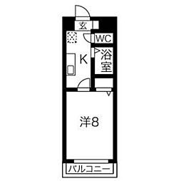 間取図画像 1K