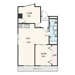 間取図画像 2LDK