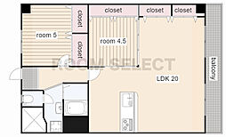 間取図画像 2LDK