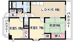 間取図画像 3LDK