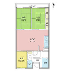 間取図画像 3LDK