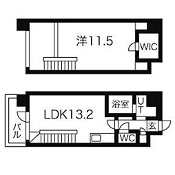 丸の内スクエア 1LDKの間取図画像