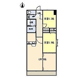 間取図画像 2LDK