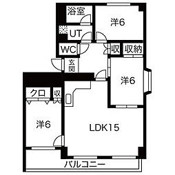 間取図画像 3LDK