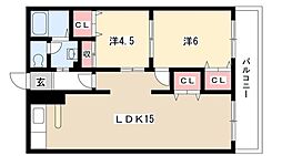 間取図画像 2LDK