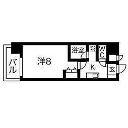 間取図画像 1K